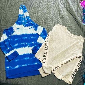 Youth girls set of 2 long sleeve shirts